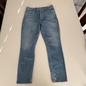 Agolde Los Angeles Nico Jeans Size 30 High Rise Distressed Button Fly Made in US